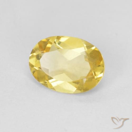 Berillo Oro chiaro naturale da 1.10 ct, Ovale, VS
