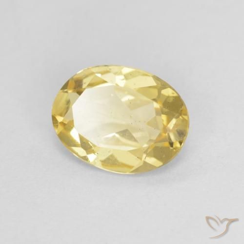 Berillo Giallo chiaro naturale da 1.00 ct, Ovale, VS