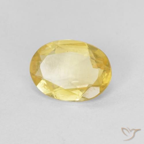 Berillo Oro chiaro naturale da 0.90 ct, Ovale, VS