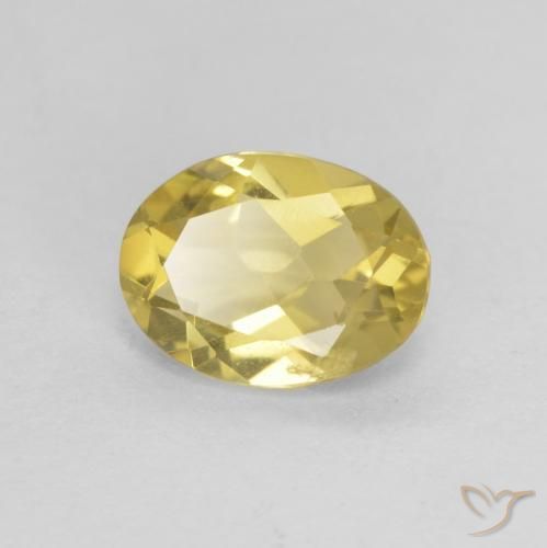Berillo Oro chiaro naturale da 1.13 ct, Ovale, VS