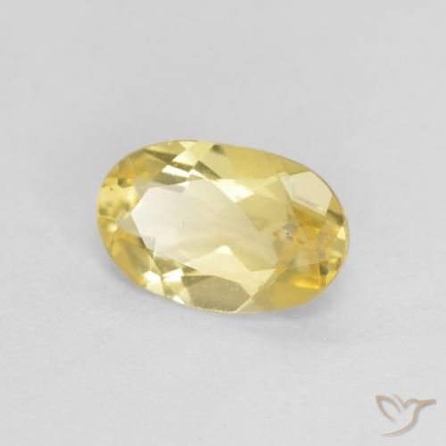 Berillo Oro chiaro naturale da 0.54 ct, Ovale, VS