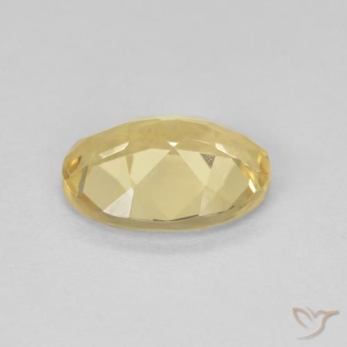 Berillo Oro chiaro naturale da 1.57 ct, Ovale, VVS-VS