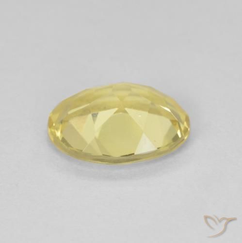 Berillo Oro chiaro naturale da 1.54 ct, Ovale, VVS-VS