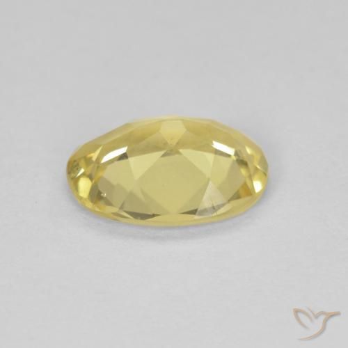 Berillo Oro chiaro naturale da 1.34 ct, Ovale, VVS-VS