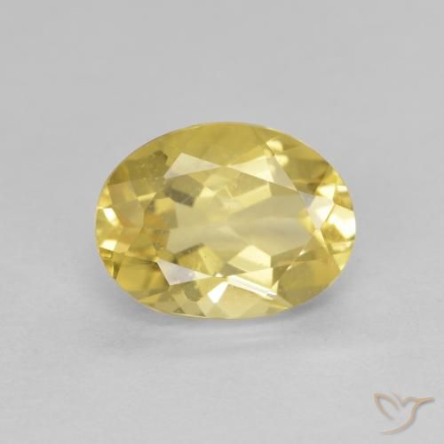 1.73ct Naturale Giallo dorato chiaro Berillo, Ovale, VVS-VS