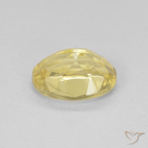 Berillo Giallo dorato chiaro naturale da 1.73 ct, Ovale, VVS-VS