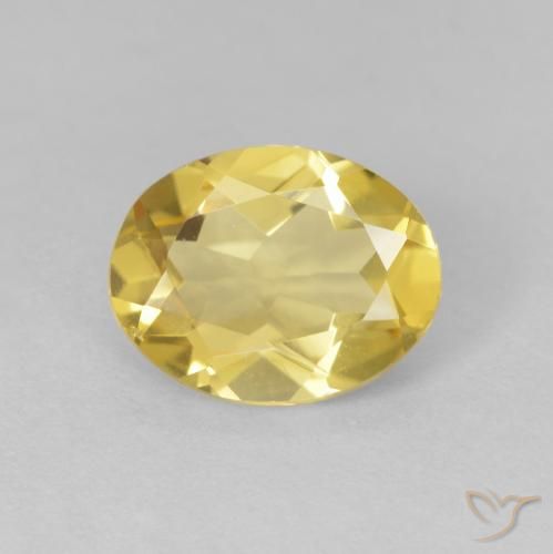 1.74ct Naturale Giallo dorato chiaro Berillo, Ovale, VVS-VS