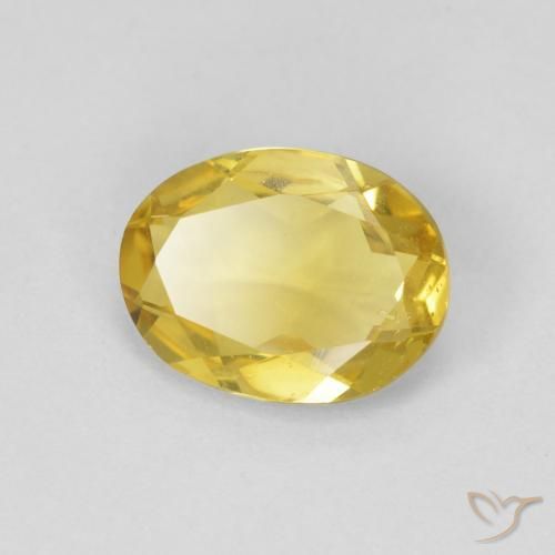 1.48ct Naturale Giallo dorato chiaro Berillo, Ovale, VS