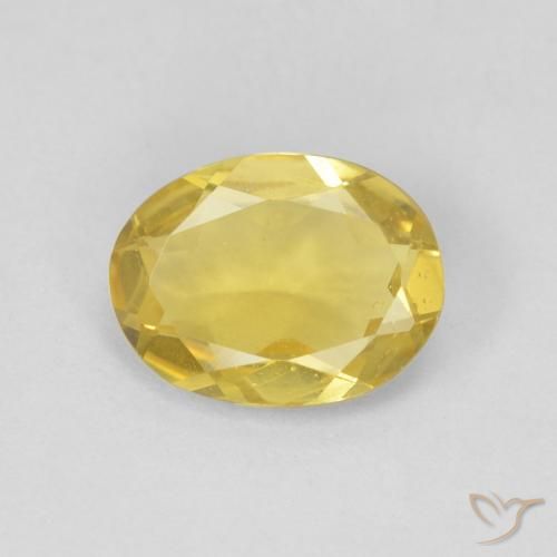 Berillo Giallo dorato chiaro naturale da 1.48 ct, Ovale, VS