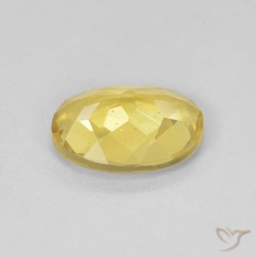 Berillo Giallo dorato chiaro naturale da 1.48 ct, Ovale, VS