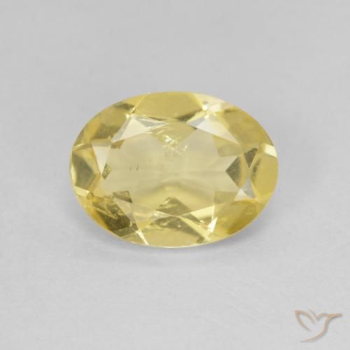 1.44ct Naturale Oro chiaro Berillo, Ovale, VS