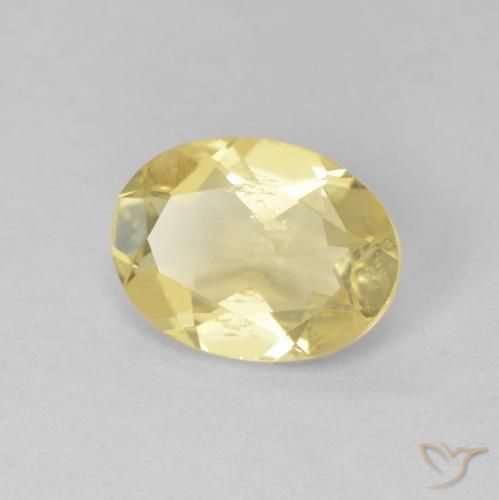 Berillo Oro chiaro naturale da 1.44 ct, Ovale, VS