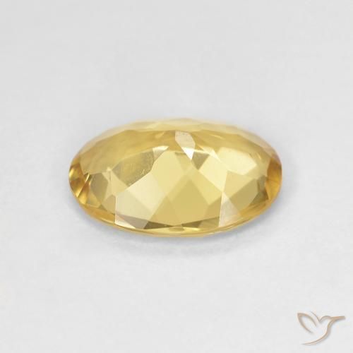 Berillo Giallo chiaro naturale da 1.59 ct, Ovale, VVS