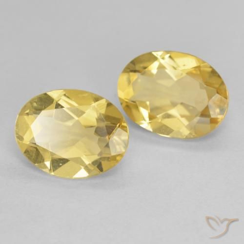 3.23ctw Naturale Giallo chiaro Berillo, Ovale, VVS-VS