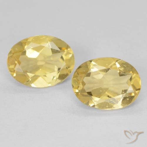 Gemme di Berillo Giallo chiaro naturale da 3.23 ct, Ovale, VVS-VS