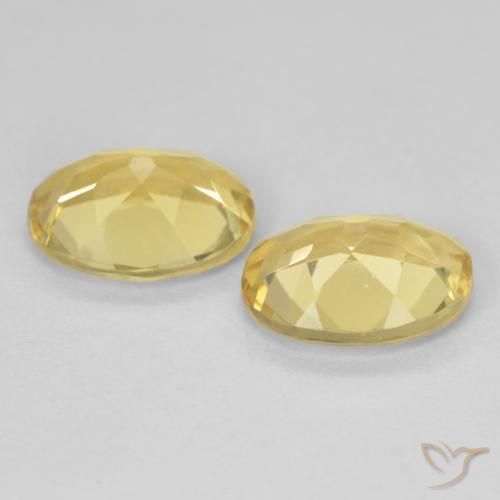 Gemme di Berillo Giallo chiaro naturale da 3.23 ct, Ovale, VVS-VS