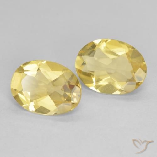 Gemme di Berillo Giallo chiaro naturale da 2.80 ct, Ovale, VVS-VS