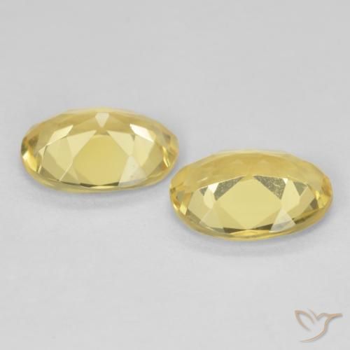 Gemme di Berillo Giallo chiaro naturale da 2.80 ct, Ovale, VVS-VS