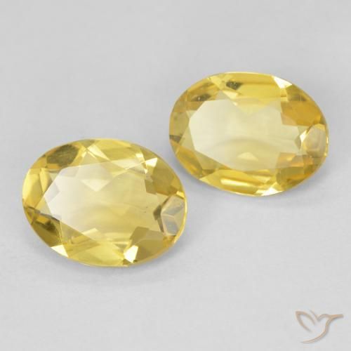 Gemme di Berillo Giallo dorato chiaro naturale da 2.76 ct, Ovale, VS