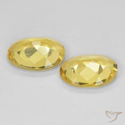 Gemme di Berillo Giallo dorato chiaro naturale da 2.76 ct, Ovale, VS
