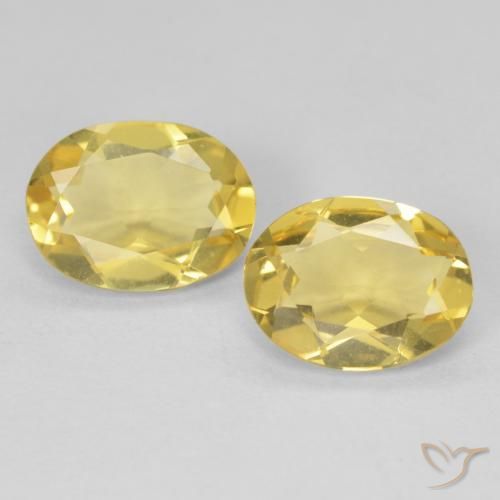 2.83ctw Naturale Giallo dorato chiaro Berillo, Ovale, VVS