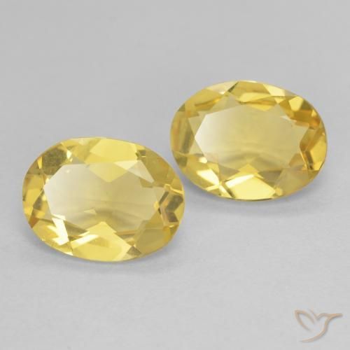 Gemme di Berillo Giallo dorato chiaro naturale da 2.83 ct, Ovale, VVS