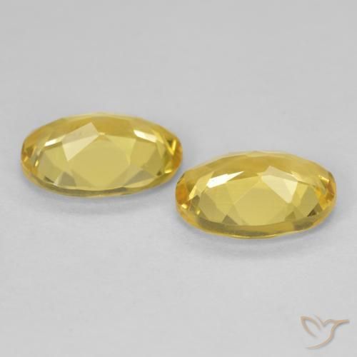 Gemme di Berillo Giallo dorato chiaro naturale da 2.83 ct, Ovale, VVS