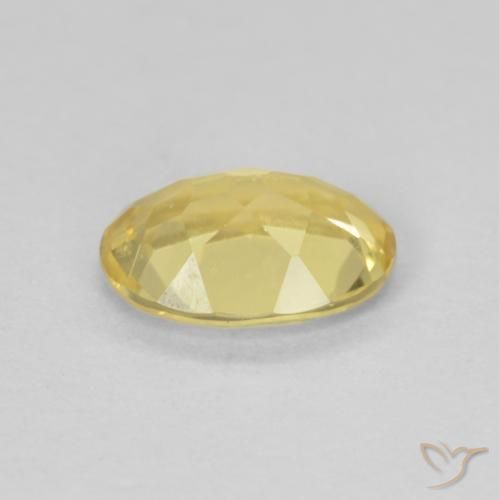 Berillo Oro chiaro naturale da 0.99 ct, Ovale, VVS-VS