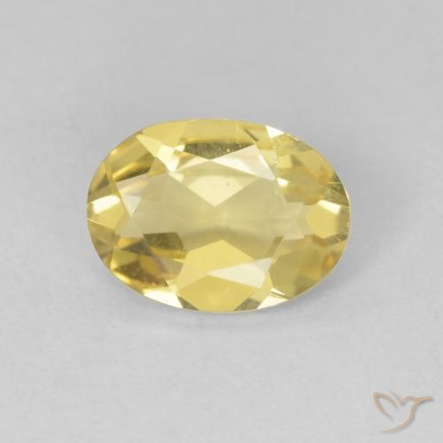 0.92ct Naturale Giallo dorato chiaro Berillo, Ovale, VVS-VS