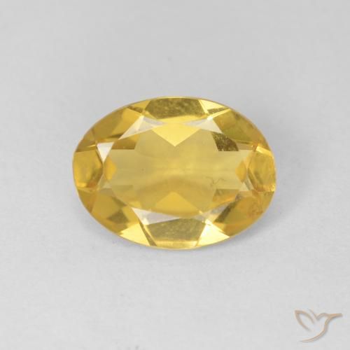 1.35ct Naturale Giallo miele Berillo, Ovale, VVS