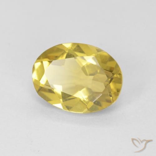 Berillo Oro chiaro naturale da 1.68 ct, Ovale, VVS