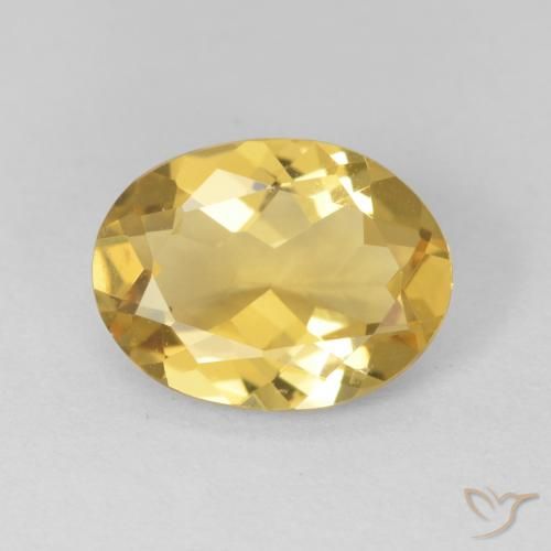 1.89ct Naturale Giallo chiaro Berillo, Ovale, VVS