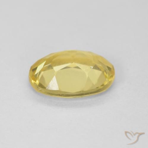 Berillo Giallo chiaro naturale da 1.58 ct, Ovale, VVS