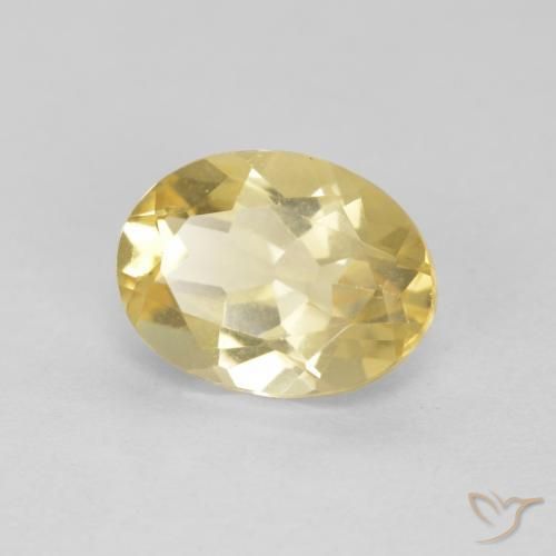 Berillo Giallo chiaro naturale da 1.74 ct, Ovale, VVS