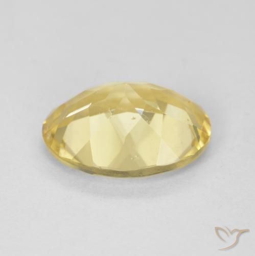 Berillo Giallo chiaro naturale da 2.21 ct, Ovale, VVS