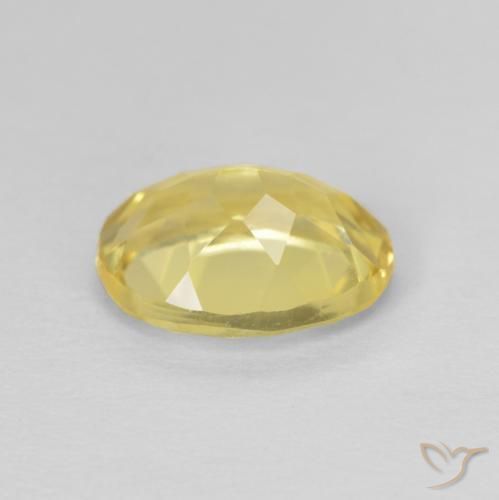 Berillo Giallo chiaro naturale da 1.76 ct, Ovale, VVS