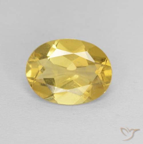 1.53ct Naturale Giallo miele Berillo, Ovale, VVS