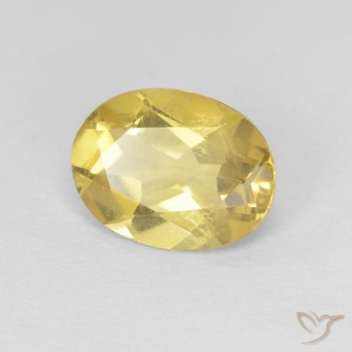 Berillo Giallo miele naturale da 1.53 ct, Ovale, VVS