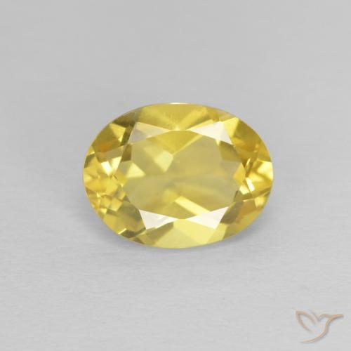 1.32ct Naturale Giallo miele chiaro Berillo, Ovale, VVS
