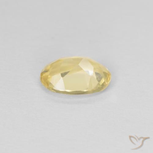 Berillo Giallo dorato chiaro naturale da 0.69 ct, Ovale, VVS