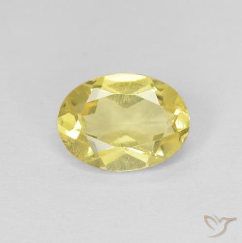 1.18ct Naturale Giallo miele chiaro Berillo, Ovale, VS