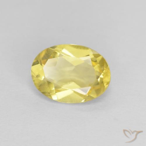 Berillo Giallo miele chiaro naturale da 1.18 ct, Ovale, VS