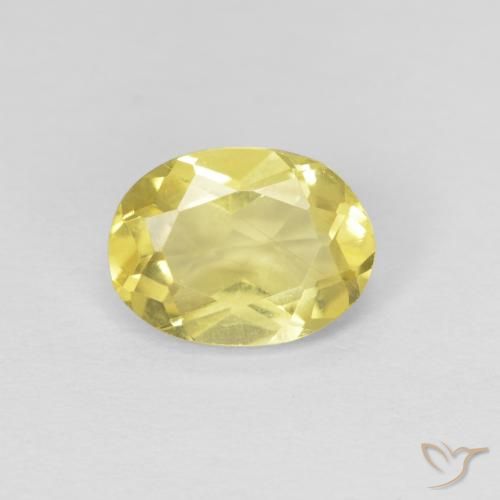1.15ct Naturale Giallo miele chiaro Berillo, Ovale, VS