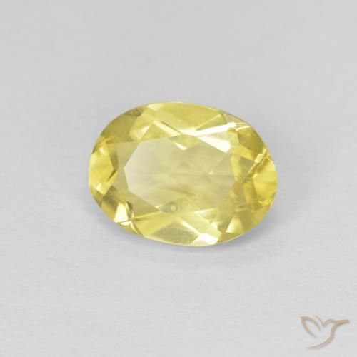 Berillo Giallo miele chiaro naturale da 1.15 ct, Ovale, VS