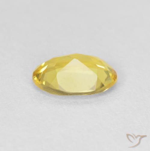 Berillo Giallo Toscana naturale da 0.87 ct, Ovale, VVS-VS