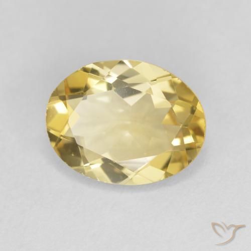 Berillo Giallo chiaro naturale da 2.25 ct, Ovale, VS