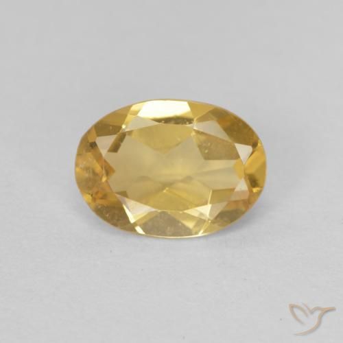 0.89ct Naturale Dorato chiaro Berillo, Ovale, VVS-VS