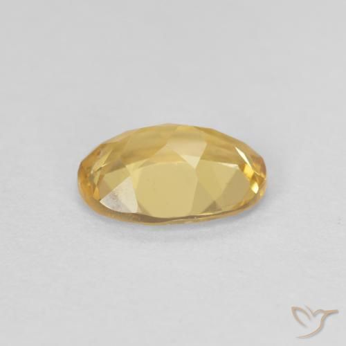 Berillo Dorato chiaro naturale da 0.89 ct, Ovale, VVS-VS