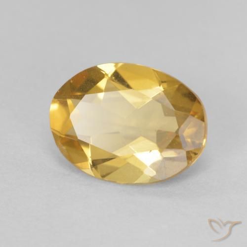 Berillo Medium Light-Gold naturale da 1.56 ct, Ovale, VVS-VS