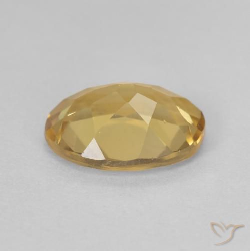 Berillo Medium Light-Gold naturale da 1.56 ct, Ovale, VVS-VS